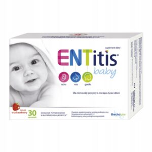 ENTitis Baby dla dzieci smak truskawkowy 30 saszetek