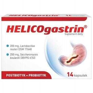 HELICOgastrin Postbiotyk + Probiotyk 14 Kapsułek