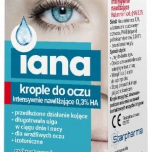 IANA Intensive Krople do oczu nawilżające 0,3% HA 10 ml