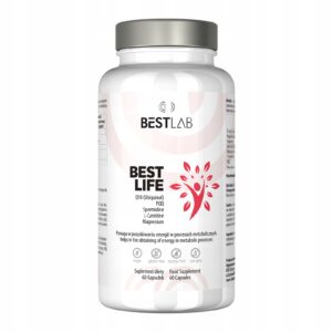 Best Lab BestLife BESTLAB Antyoksydanty Energia PQQ Q10 Magnez 60 Kaps