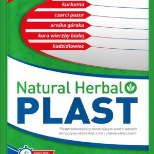Plaster ziołowy Natural Herbal Plast Kurkuma czarci pazur 12x18 cm 1 szt.