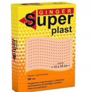 Plaster Rozgrzewający Super Ginger plast 12x18 cm 1sztuka