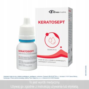 Keratosept krople do oczu, butelka nawilżenie oczu 10ml