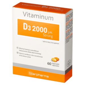 Starpharma Vitaminum D3 2000 j.m. Strong, kapsułki, 60 szt.