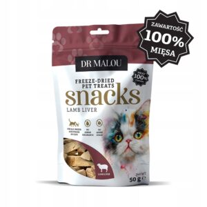 Przysmaki dla kotów 100% liofilizowana wątroba jagnięca 50g