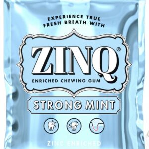 Guma ZINQ bez cukru z cynkiem– Strong mint antybakteryjna, wegańska 22 szt