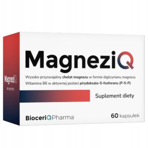 BioceriQ MagneziQ magnez diglicynian + witamina B6 P-5-P 60 kapsułek